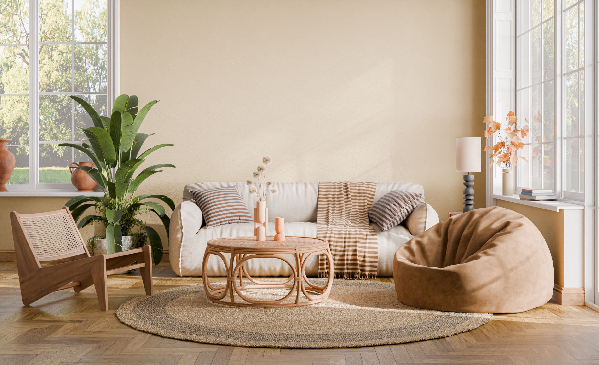 intérieur d'un logement de vacances bien équipé